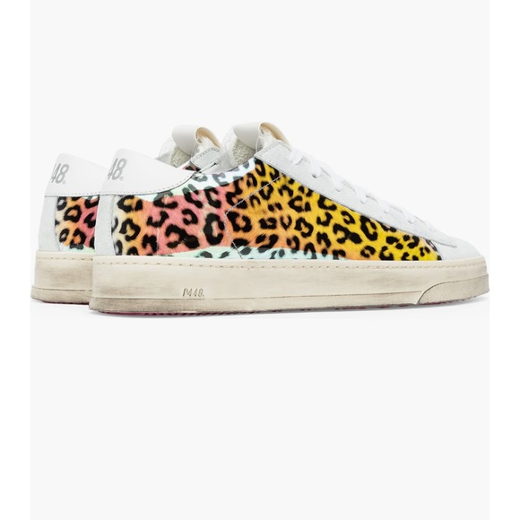 New in Box P448 Jack Hologram Animal Print Low Top Sneakers Shoes size 39 8.5 - Picture 4 of 12